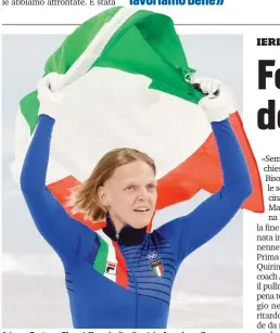  ?? ANSA ?? Arianna Fontana, 31 anni, 11 medaglie olimpiche (con due ori)