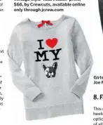  ??  ?? Girls’ intarsia dog sweater tunic $39.95, from Gap Kids, gapcanada.ca