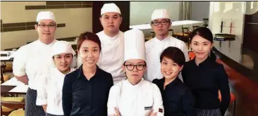  ??  ?? The student team of Sunway University’s Athanor restaurant.