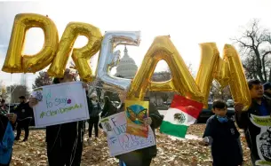  ?? AFP file ?? Protesters at a rally in support of the DACA and TPS programmes, near Washington. —