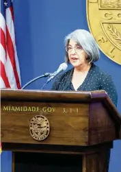  ?? DANIEL A. VARELA dvarela@miamiheral­d.com ?? Miami-Dade County Mayor Daniella Levine Cava said the county is reopening its rental-assistance program and offering other programs to assist renters at risk of eviction if the CDC moratorium ends, as scheduled, on Saturday.