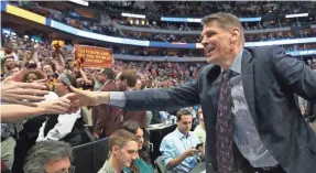  ?? MATTHEW EMMONS/USA TODAY SPORTS ?? Coach Porter Moser has led Loyola-Chicago to a 30-5 record and a South Region Sweet 16 berth in the NCAA tournament.