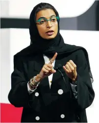  ?? File photo ?? Noura Al Kaabi said it was encouragin­g that Emirati female students have shown great interest in education, as 95% of UAE women who complete high school join colleges.—