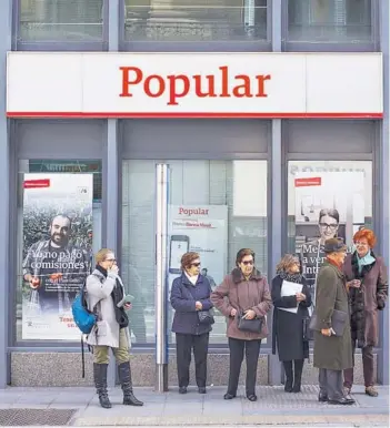  ?? FOTO: BLOOMBERG ?? Banco Popular de España.