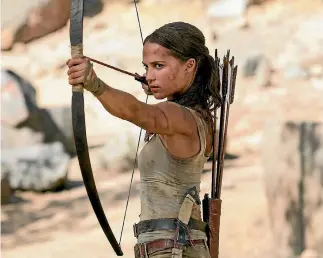  ??  ?? Alicia Vikander started training six days a week before shooting on Tomb Raider began, lifting weights and climbing.