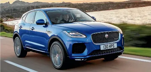  ?? SUPPLIED ?? New E-Pace puts F-Type sports car styling cues onto a baby-SUV platform.