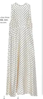  ??  ?? Polka-dot Print DRESS, $80, zara.com.