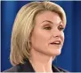  ?? — AFP ?? Heather Nauert.