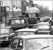  ??  ?? Bank Street in 1974 before the ring road