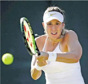  ?? GETTY ?? «Das war noch nicht mein bestes Tennis»: Belinda Bencic sieht sogar noch Steigerung­spotenzial.