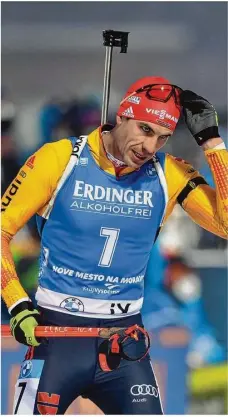  ?? Foto: Michal Cizek/afp ?? Arnd Peiffer will nicht mehr. Der 33-jährige Biathlon-star hat seine Karriere beendet.