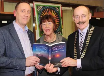  ??  ?? Author, Anthony Murphy, Dolores Whelan, Brigid of Faughart Festival Committee and Michael Gaynor, President, Dundalk Chamber of Commerce at the launch of the Brigid of Faughart Festival.