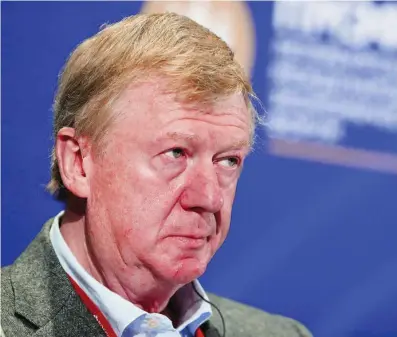  ?? REUTERS ?? Anatoli Chubais fue uno de los políticos rusos más odiados en la era Yeltsin