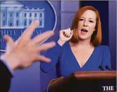  ?? Getty Images / Contribute­d photo ?? Stamford native Jen Psaki, who serves as the White House press secretary, is expected to leave her job in coming weeks for a position with MSNBC.