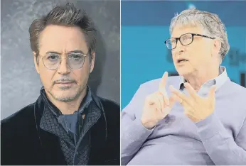  ??  ?? Funds backed by Robert Downey Jnr (left) and Bill Gates have backed Turntide.