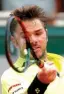  ?? Associated Press ?? Switzerlan­d’s Stan Wawrinka, defending champion, returns the ball to Czech Republic’s Lukas Rosol during their first-round match of the French Open on Monday at the Roland Garros stadium in Paris.