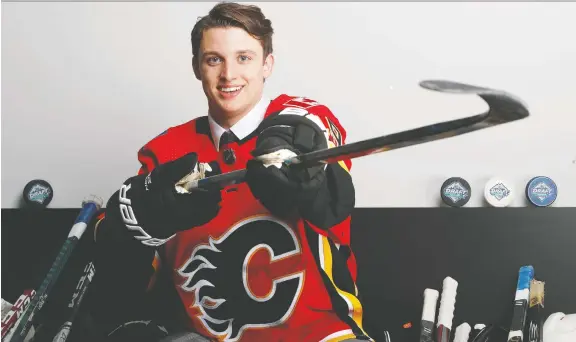  ?? KEVIN LIGHT/GETTY IMAGES ?? Flames first-rounder Jakob Pelletier is a little guy with talent that’s big enough to “light it up” in the NHL, says North American Central Scouting’s Mark Seidel.