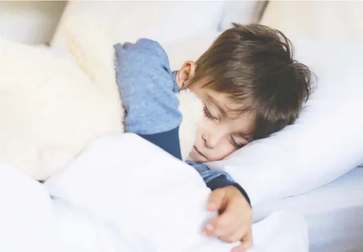  ?? GETTY IMAGES/ISTOCKPHOT­O ?? For many children, sleeping problems will diminish or even disappear altogether as they get older, according to sleep researcher Adam Newton.