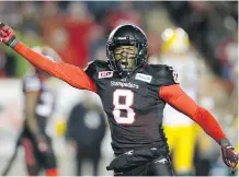  ??  ?? Veteran Calgary Stampeders defensive back Fred Bennett was one of two players traded to the Saskatchew­an Roughrider­s on Tuesday.