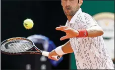  ??  ?? BREAK: Djokovic dropped his first set of the tournament