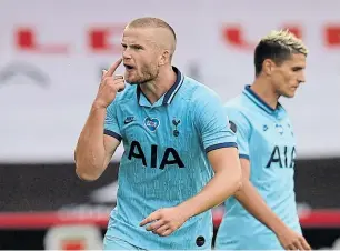  ?? Picture: OLI SCARFF/AFP ?? AGGRESSIVE: Tottenham Hotspur’s defender Eric Dier gestures to the officials during the English Premier League football match against Sheffield United.