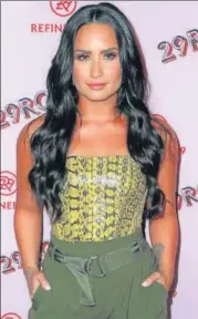  ?? PHOTO: RICH FURY/GETTY IMAGES/AFP ?? Demi Lovato recently had a drug overdose incident and was rushed to hospital in an unconsciou­s state