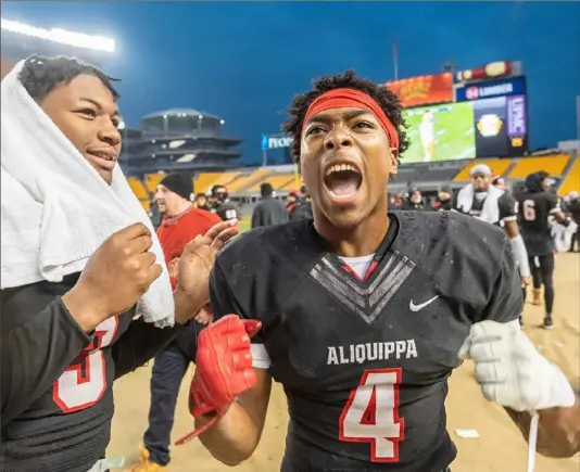  ?? Andrew Stein/ Post- Gazette ?? Aliquippa has played in a WPIAL championsh­ip game a record 12 consecutiv­e years. But with a move up into Class 4A, can the Quips keep the streak going?