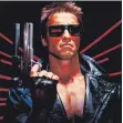  ?? FOTO: IMAGO ?? Einsilbig und großkalibr­ig: Arnie als „Terminator“.
