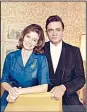  ?? File photo ?? Johnny Cash poses with his wife, June Carter Cash, in this undated photo. Archivists in Arkansas were surprised to learn that Cash’s artifacts could one day reside in Tulsa, alongside those of Woody Guthrie and Bob Dylan.