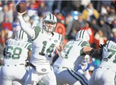  ?? JEFFREY T. BARNES/AP ?? Quarterbac­k Sam Darnold and the struggling Jets face the highriding Texans on Saturday.