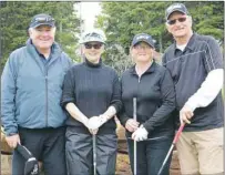  ?? SUBMITTED PHOTO ?? The Vogue Optical P.E.I. 55+ Summer Games best ball team golf gold medallists, from left, are Al MacLean, Linda MacLean, Norma Douglas and Lyman Douglas.