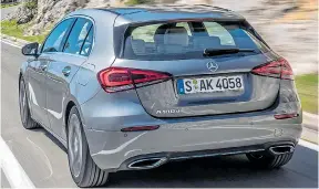  ??  ?? SLEEK LOOKS: The A-Class borrows design cues from larger models