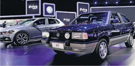  ?? VOLKSWAGEN/DIVULGAÇÃO ?? Esportivo foi exposto ao lado dos conceitos que darão origem ao Polo e ao Virtus GTS