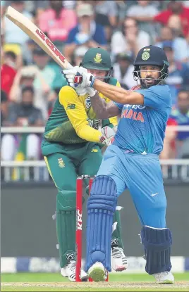  ?? BCCI ?? Shikhar Dhawan extended his fine run in the ODI series and led from the front after a racy partnershi­p with skipper Virat Kohli in the first T20 against South Africa on Sunday.