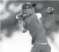  ?? RAJ MEHTA/USA TODAY SPORTS ?? Nelly Korda tees off on the 14th hole during the Solheim Cup on Sept. 4 at Inverness Club in Toledo, Ohio.