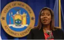  ?? Photograph: Justin Lane/ EPA ?? Letitia James, New York attorney general, investigat­ed the allegation­s against Andrew Cuomo.