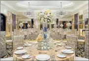  ?? PHOTOS: HTCS ?? Beautiful ballroom of The Shangri-La’s-Eros Hotel, New Delhi