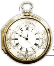  ??  ?? Un cronómetro para gobernar un barco. Este reloj del carpintero John Harrison permitió trazar rutas marítimas muy precisas.