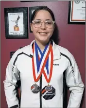  ?? ?? Shannon Moriarty will compete in this weekend’s Maryland State Junior Olympic Rifle Championsh­ips at the United States Naval Academy in Annapolis.