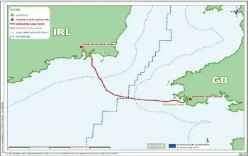  ??  ?? The interconne­ctor will link power stations in Wexford and Pembroke.