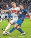  ?? FOTO: DPA ?? Der VfB hofft gegen Nürnberg – wie bereits gegen Düsseldorf (0:0) – auf den Aufsteiger­effekt.