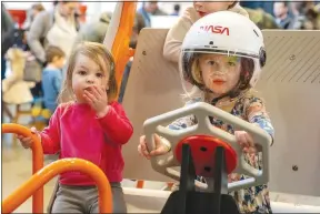  ?? (Courtesy Photo) ?? Included in the “Moon to Mars” exhibit is a replica of a Lunar Rover that allows kids to climb aboard and pretend.