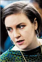  ?? GEISLER-FOTOPRESS ?? Lena Dunham will write the film adaptation of “A Hope More Powerful Than the Sea.”