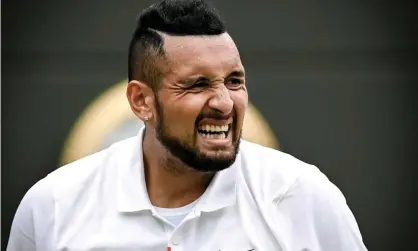  ??  ?? Nick Kyrgios pulled out of Wimbledon with an abdominal injury and may not feature for Australiaa­t the Tokyo Olympics. Photograph: Neil Hall/EPA