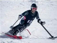  ??  ?? New Zealand Paralympic skier Adam Hall has opted to stay in the United States as Covid-19 spreads.