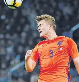  ?? FOTO: AP ?? De Ligt, central del Ajax y titular, con 18 años, de la selección holandesa
