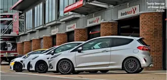  ?? ?? Tasty line-up of three-pot Fords