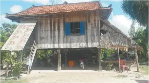  ??  ?? A house in Cambodia.