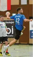  ?? Foto: Sailer ?? Die Königsbrun­ner Handballer (am Ball Maximilian Herzog) mussten sich Aichach geschlagen geben.