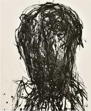  ?? Foto: Marlies Kross, © VG Bild-Kunst, Bonn 2018 ?? Max Uhlig: Frauenkopf, 1986, Lithograph­ie